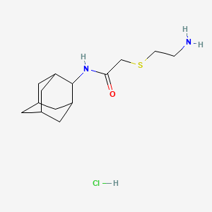molecular formula C14H25ClN2OS B3820958 N-2-adamantyl-2-[(2-aminoethyl)thio]acetamide hydrochloride 