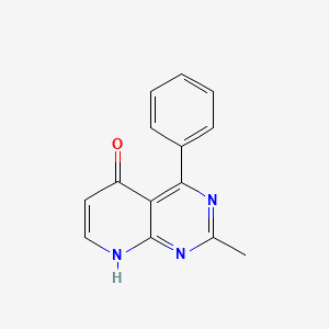 molecular formula C14H11N3O B3820959 2-methyl-4-phenylpyrido[2,3-d]pyrimidin-5(8H)-one 