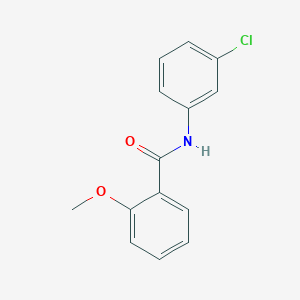 molecular formula C14H12ClNO2 B382097 N-(3-chlorophenyl)-2-methoxybenzamide CAS No. 54979-76-9