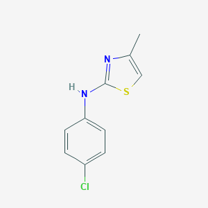 molecular formula C10H9ClN2S B382098 N-(4-氯苯基)-4-甲基-1,3-噻唑-2-胺 CAS No. 51039-92-0