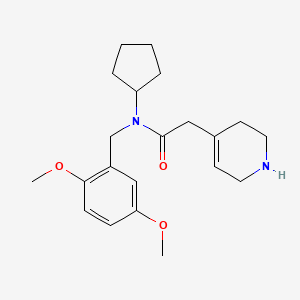 N-cyclopentyl-N-(2,5-dimethoxybenzyl)-2-(1,2,3,6-tetrahydro-4-pyridinyl)acetamide hydrochloride