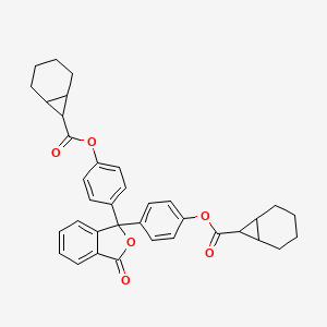 molecular formula C36H34O6 B3820992 (3-oxo-1,3-dihydro-2-benzofuran-1,1-diyl)di-4,1-phenylene bisbicyclo[4.1.0]heptane-7-carboxylate CAS No. 497820-23-2