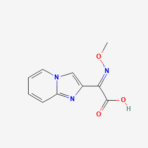 molecular formula C10H9N3O3 B3821039 imidazo[1,2-a]pyridin-2-yl(methoxyimino)acetic acid 