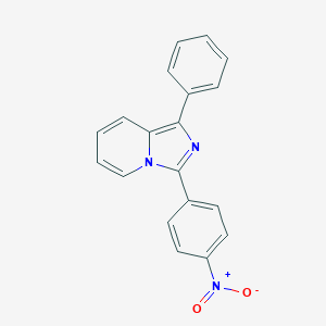 molecular formula C19H13N3O2 B382114 3-{4-Nitrophenyl}-1-phenylimidazo[1,5-a]pyridine 