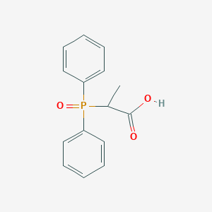 molecular formula C15H15O3P B3821143 2-(diphenylphosphoryl)propanoic acid 