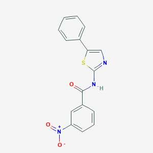 molecular formula C16H11N3O3S B382117 3-nitro-N-(5-phenyl-1,3-thiazol-2-yl)benzamide 