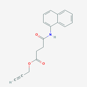 molecular formula C17H15NO3 B3821188 2-propyn-1-yl 4-(1-naphthylamino)-4-oxobutanoate 