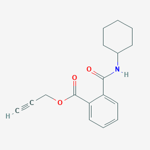 molecular formula C17H19NO3 B3821196 2-propyn-1-yl 2-[(cyclohexylamino)carbonyl]benzoate 