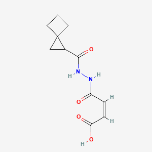 molecular formula C11H14N2O4 B3821217 4-oxo-4-[2-(spiro[2.3]hex-1-ylcarbonyl)hydrazino]-2-butenoic acid 