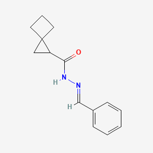 molecular formula C14H16N2O B3821219 N'-benzylidenespiro[2.3]hexane-1-carbohydrazide 