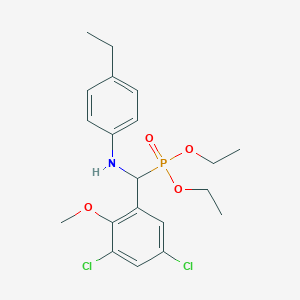 N-[(3,5-dichloro-2-methoxyphenyl)-diethoxyphosphorylmethyl]-4-ethylaniline