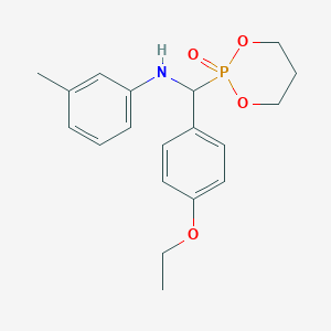 N-[(4-ethoxyphenyl)(2-oxido-1,3,2-dioxaphosphinan-2-yl)methyl]-3-methylaniline