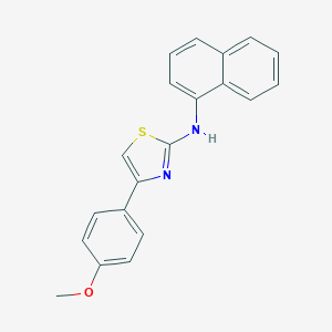 molecular formula C20H16N2OS B382135 (4-(4-Methoxyphenyl)(2,5-thiazolyl))-1-naphthylamine CAS No. 300713-03-5