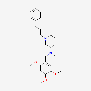 molecular formula C25H36N2O3 B3821374 N-methyl-1-(3-phenylpropyl)-N-(2,4,5-trimethoxybenzyl)-3-piperidinamine 