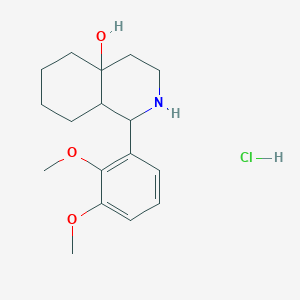 molecular formula C17H26ClNO3 B3821382 1-(2,3-dimethoxyphenyl)octahydro-4a(2H)-isoquinolinol hydrochloride 