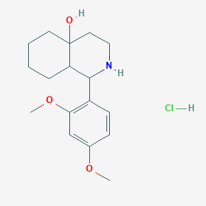 molecular formula C17H26ClNO3 B3821387 1-(2,4-dimethoxyphenyl)octahydro-4a(2H)-isoquinolinol hydrochloride 