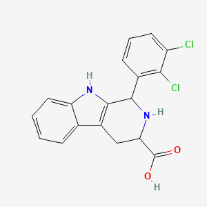 molecular formula C18H14Cl2N2O2 B3821405 1-(2,3-dichlorophenyl)-2,3,4,9-tetrahydro-1H-beta-carboline-3-carboxylic acid 