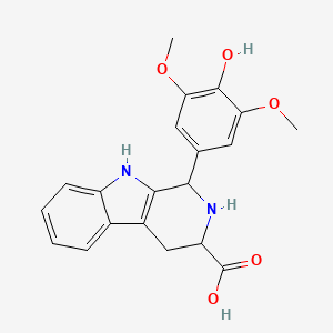 molecular formula C20H20N2O5 B3821419 1-(4-hydroxy-3,5-dimethoxyphenyl)-2,3,4,9-tetrahydro-1H-beta-carboline-3-carboxylic acid CAS No. 462630-20-2