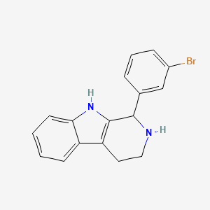 molecular formula C17H15BrN2 B3821438 1-(3-bromophenyl)-2,3,4,9-tetrahydro-1H-beta-carboline 