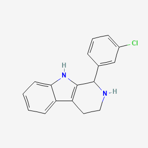 molecular formula C17H15ClN2 B3821441 1-(3-chlorophenyl)-2,3,4,9-tetrahydro-1H-beta-carboline 