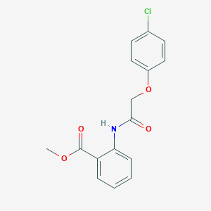 molecular formula C16H14ClNO4 B382145 Methyl 2-{[(4-chlorophenoxy)acetyl]amino}benzoate 