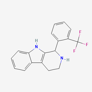 molecular formula C18H15F3N2 B3821454 1-[2-(trifluoromethyl)phenyl]-2,3,4,9-tetrahydro-1H-beta-carboline 
