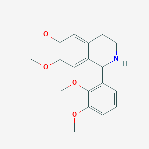 molecular formula C19H23NO4 B3821476 1-(2,3-dimethoxyphenyl)-6,7-dimethoxy-1,2,3,4-tetrahydroisoquinoline 