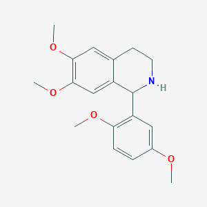 molecular formula C19H23NO4 B3821480 1-(2,5-dimethoxyphenyl)-6,7-dimethoxy-1,2,3,4-tetrahydroisoquinoline 