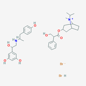 molecular formula C37H52Br2N2O7 B038215 Bronchodual CAS No. 115112-73-7