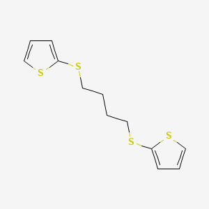 molecular formula C12H14S4 B3821515 2,2'-[1,4-butanediylbis(thio)]dithiophene 