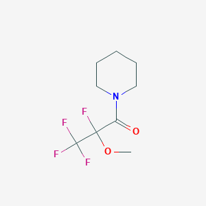 molecular formula C9H13F4NO2 B3821547 1-(2,3,3,3-tetrafluoro-2-methoxypropanoyl)piperidine 