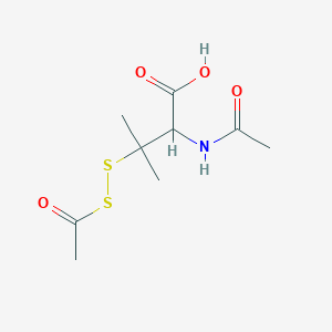 molecular formula C9H15NO4S2 B3821554 N-acetyl-3-(acetyldithio)valine 