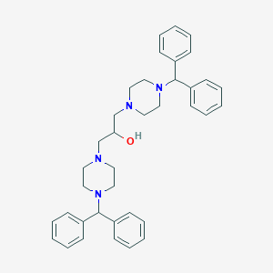 molecular formula C37H44N4O B382160 1,3-Bis(4-benzhydryl-1-piperazinyl)-2-propanol 
