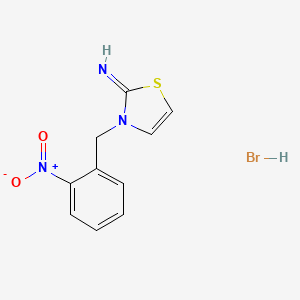 molecular formula C10H10BrN3O2S B3821615 3-(2-nitrobenzyl)-1,3-thiazol-2(3H)-imine hydrobromide 