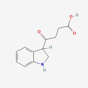 molecular formula C12H13NO3 B3821663 4-(2,3-dihydro-1H-indol-3-yl)-4-oxobutanoic acid 
