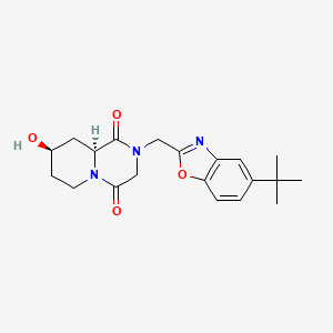(8R*,9aS*)-2-[(5-tert-butyl-1,3-benzoxazol-2-yl)methyl]-8-hydroxytetrahydro-2H-pyrido[1,2-a]pyrazine-1,4(3H,6H)-dione