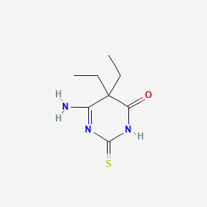 molecular formula C8H13N3OS B3821694 5,5-diethyl-6-imino-2-thioxotetrahydro-4(1H)-pyrimidinone CAS No. 6299-58-7