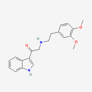 2-{[2-(3,4-dimethoxyphenyl)ethyl]amino}-1-(1H-indol-3-yl)ethanone