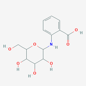 molecular formula C13H17NO7 B3821727 N-(2-carboxyphenyl)hexopyranosylamine 