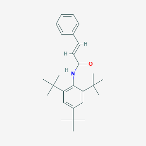 molecular formula C27H37NO B382175 3-phenyl-N-(2,4,6-tritert-butylphenyl)acrylamide 