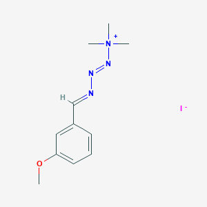 molecular formula C11H17IN4O B3821798 4-(3-methoxybenzylidene)-1,1,1-trimethyl-2-tetrazen-1-ium iodide 