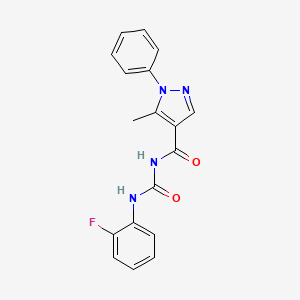 N-{[(2-fluorophenyl)amino]carbonyl}-5-methyl-1-phenyl-1H-pyrazole-4-carboxamide