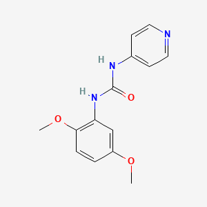 molecular formula C14H15N3O3 B3821899 N-(2,5-dimethoxyphenyl)-N'-4-pyridinylurea 