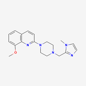 8-methoxy-2-{4-[(1-methyl-1H-imidazol-2-yl)methyl]-1-piperazinyl}quinoline