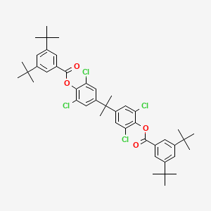 molecular formula C45H52Cl4O4 B3822000 2,2-propanediylbis-2,6-dichloro-4,1-phenylene bis(3,5-di-tert-butylbenzoate) 