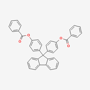 molecular formula C39H26O4 B3822008 9H-fluorene-9,9-diyldi-4,1-phenylene dibenzoate 