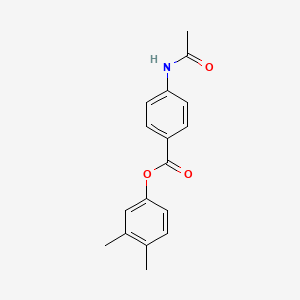 molecular formula C17H17NO3 B3822011 3,4-dimethylphenyl 4-(acetylamino)benzoate 