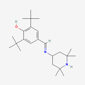 2,6-di-tert-butyl-4-{[(2,2,6,6-tetramethyl-4-piperidinyl)imino]methyl}phenol