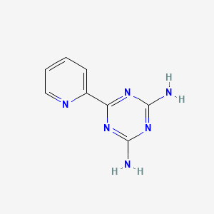 molecular formula C8H8N6 B3822051 6-(2-pyridinyl)-1,3,5-triazine-2,4-diamine CAS No. 25007-79-8