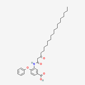 3-[(3-oxoicosanoyl)amino]-4-phenoxybenzoic acid